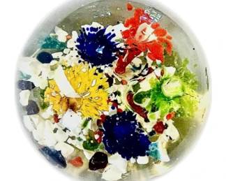 Handblown Vintage Glass Paperweight
