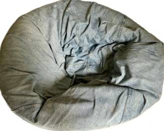 Pottery Barn Denim Bean Bag Chair