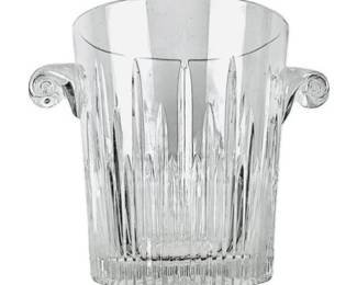 Waterford Marquis Cut Crystal Ice Bucket With Curled Crystal Handles