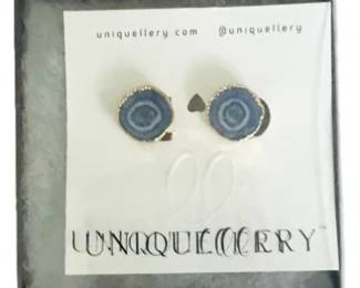 Handcrafted Earrings With Box - Solar Quartz Stalactite