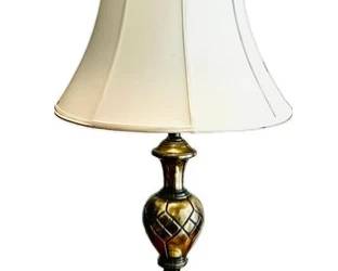Brass Lamp With Beautiful Shade