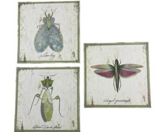 Italian Painted Clay Hanging Tiles