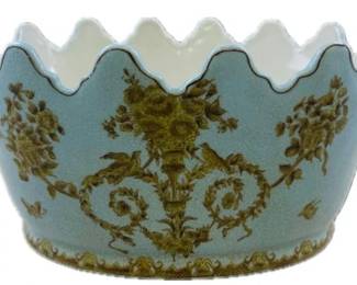 French Inspire Ceramic Crackle Glaze Jardiniere
