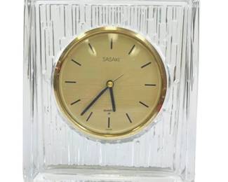 Sasaki Quartz Glass Enclosed Clock