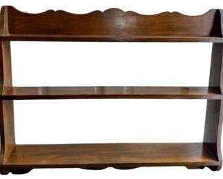 Wooden Display Shelf For A Wall
