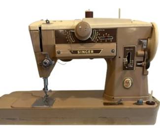 1958 Singer Portable Sewing Machine With Case