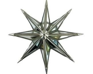 Two 8 Pointed Metal/mirror Wall Art (2)
