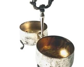 Vintage Silver Plate Condiment Caddy