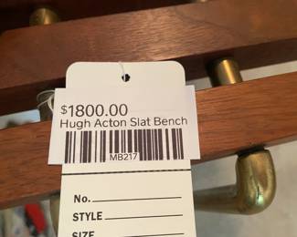 Hugh Acton Slat Bench