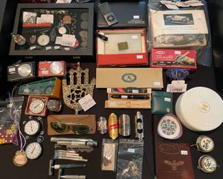 Parker Duofold Jr Pen, Pocket Watches 