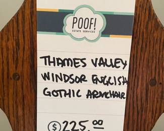 Thames Valley Windsor English Gothic Armchair 