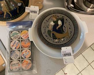 Folk-inspired Plate, Innerschweizer Heimatwerk Luzern Cheese Tray