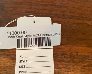 John Keal Style MCM Bench (WL)