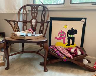 Thames Valley Windsor English Gothic Armchair, Niki De Saint Phalee Poster 