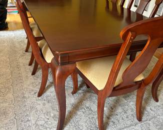 Dining table with 6 chairs by American Drew