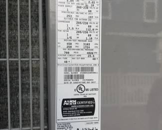 HVAC mfg. January 2020