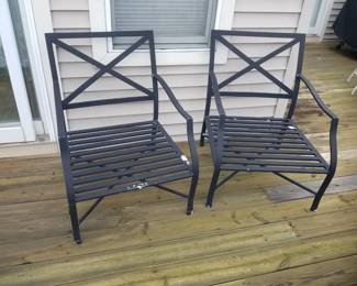 Cast aluminum chairs (with cushions)
