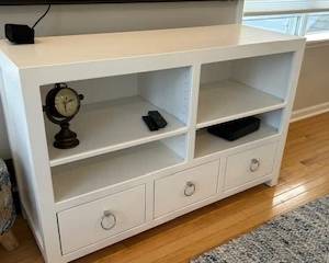 Contemporary 3-drawer bookcase/console