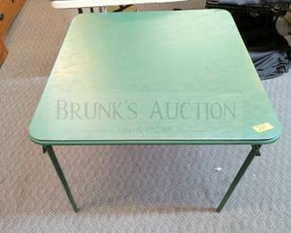 GREEN CARD TABLE