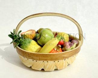 PORCELAIN MINI FRUIT BASKET