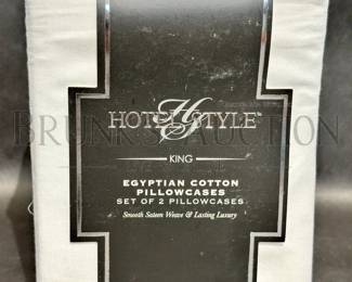 KING HOTEL STYLE SET OF TWO PILLOWCASES