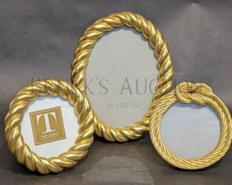 (3) ROPE PICTURE FRAMES