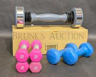 SHAKE WEIGHT AND (3) SETS OF WEIGHTS
