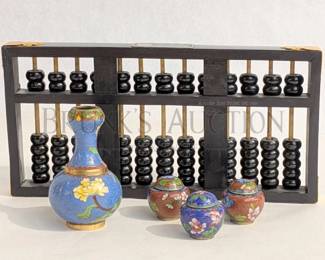 SUANPAN & (4) CLOISSONNE