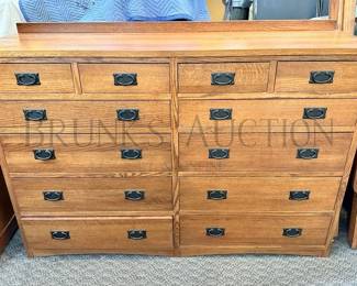 BENTWOOD MISSION DRESSER WITH MIRROR