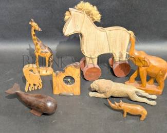 WOOD CARVED ANIMALS