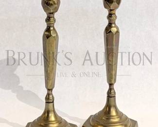 (2) BRASS CANDLE STICKS