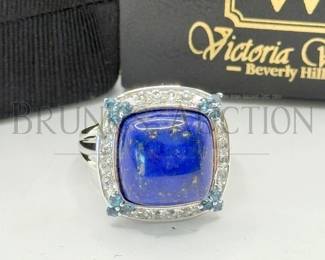 NIB STERLING, LAPIS LAZULI RING