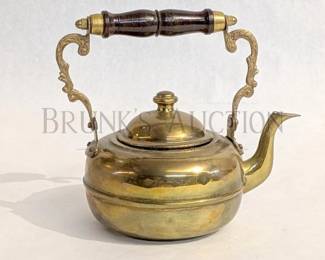 VICTORIAN BRASS TEAPOT