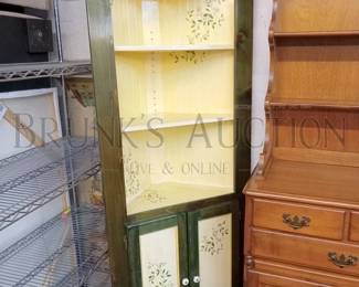 PAINTED CORNER BOOKCASE