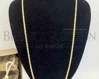 14K GOLD ROPE CHAIN