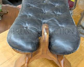 INLAID CAMEL SATTLE WITH LEATHER SEAT