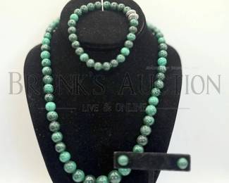 JAY KING MALACHITE STONE SET