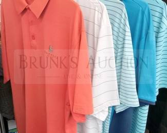 (5) GOLF POLOS L/XL