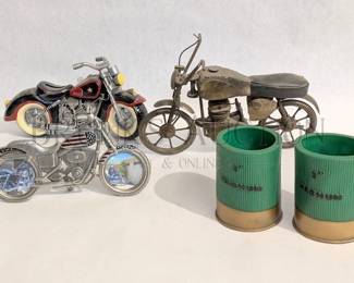 (2) MOTORCYCLE DECOR & BANK