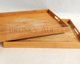 (2) SERVING TRAYS