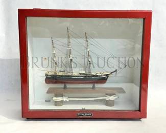 "FLYING CLOUD" MODEL SHIP IN SHADOW BOX