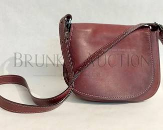 LEATHER COACH CROSS BODY PURSE