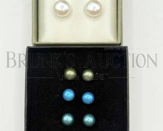 (4PRS) FRESHWATER PEARL STUDS