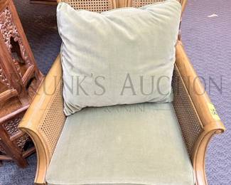ANTIQUE CANE BACK ROCKER