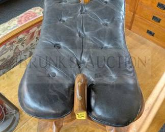 INLAID CAMEL SATTLE WITH LEATHER SEAT
