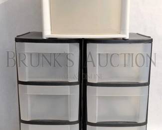 STACK OF STORAGE DRAWERS