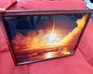SIGNED ASTRONAUT GENE CERNAN PHOTO
