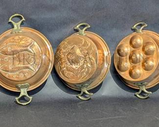 (3) COPPER MOLDS