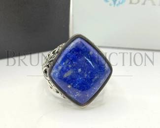 STERLING, LAPIS RING