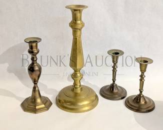 (4)BRASS CANDLE STICKS
